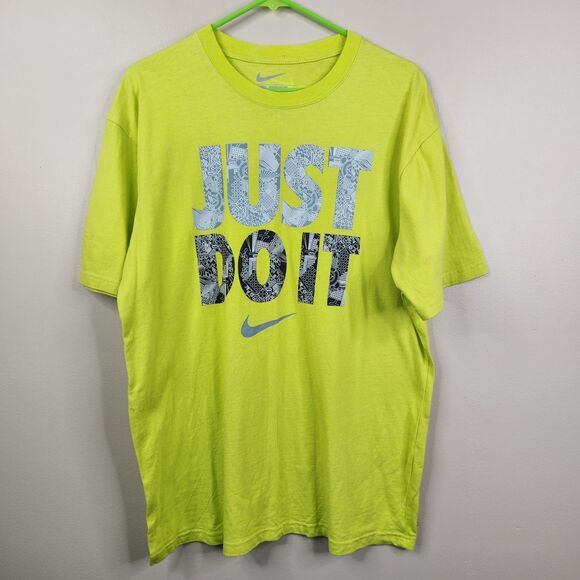 Nike Swim Mens Regular Fit Short Sleeve Just Do It Crewneck Tee Large - Picture 1 of 7